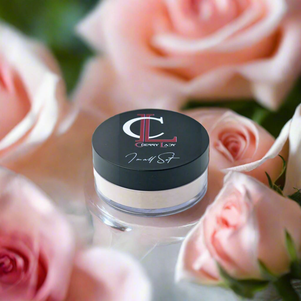 Cherry Lady Rose Beige I'm All Set Loose Powder for Face – Mineral, Anti-Acne, Long-Lasting-Filter effect-smooth makeup